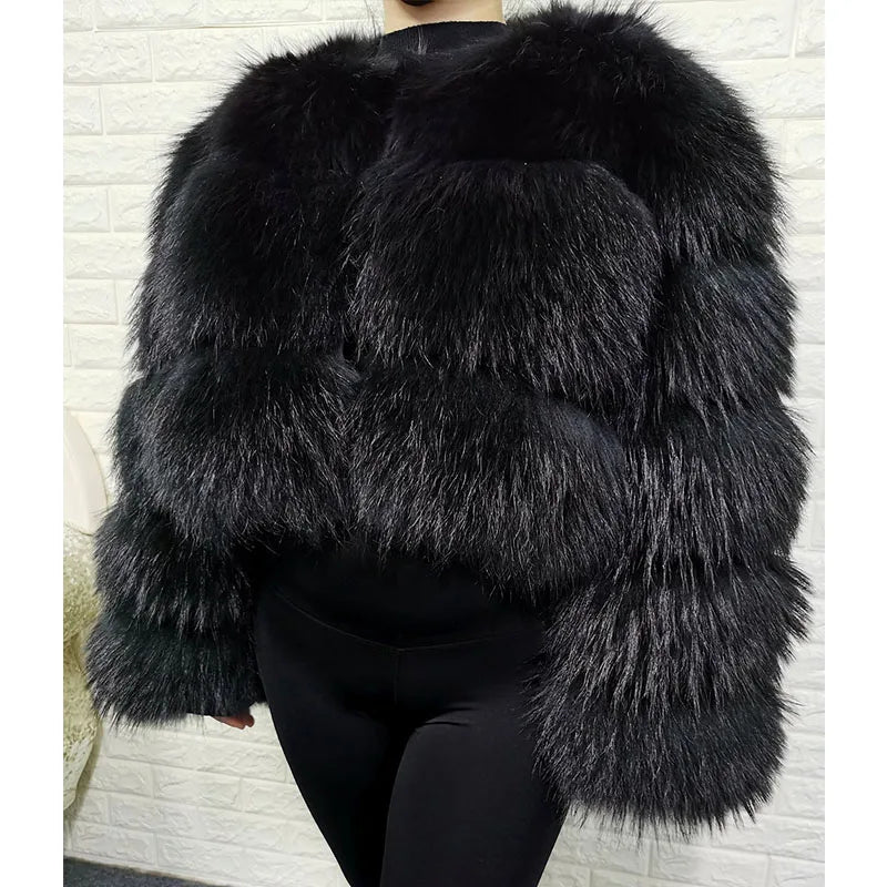 Brown Fur Maomaokong Obese Coat