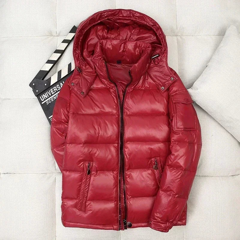 Winter Black Shiny Puffer Jacket