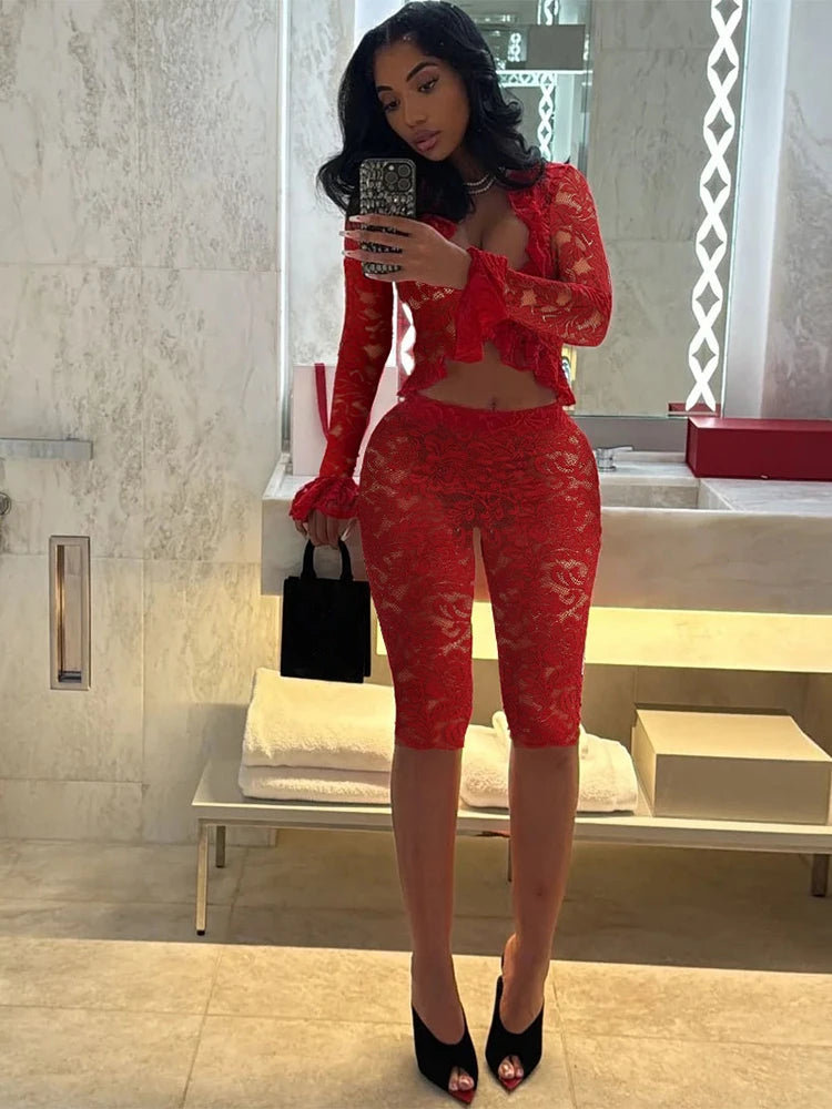 Nibber Summer Jacquard  2 Piece Set