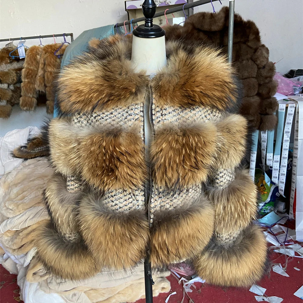 QUEENTINA Real Fur Coat