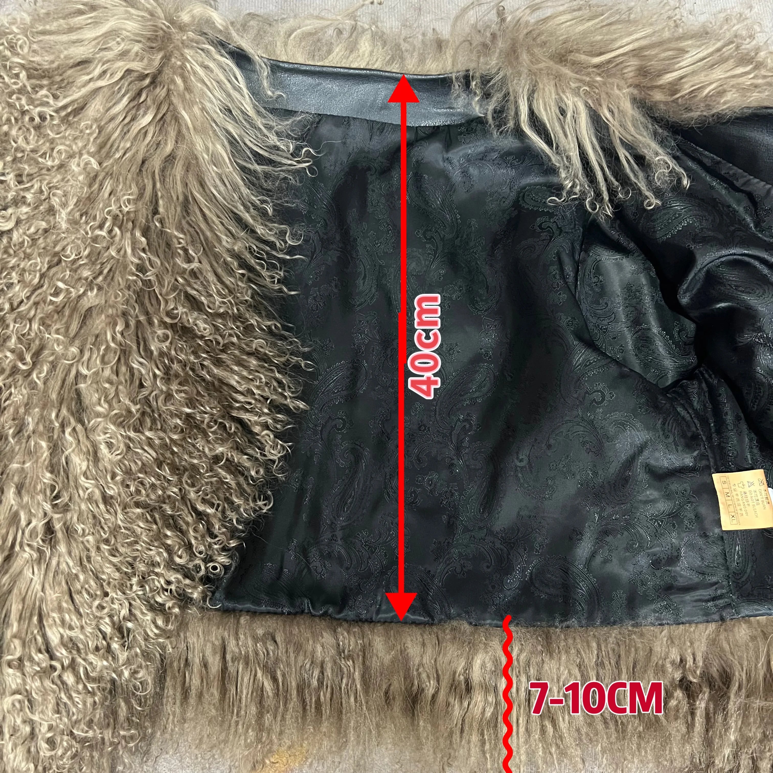 New Style Genuine Mongolian Tanned Sheepskin Coat