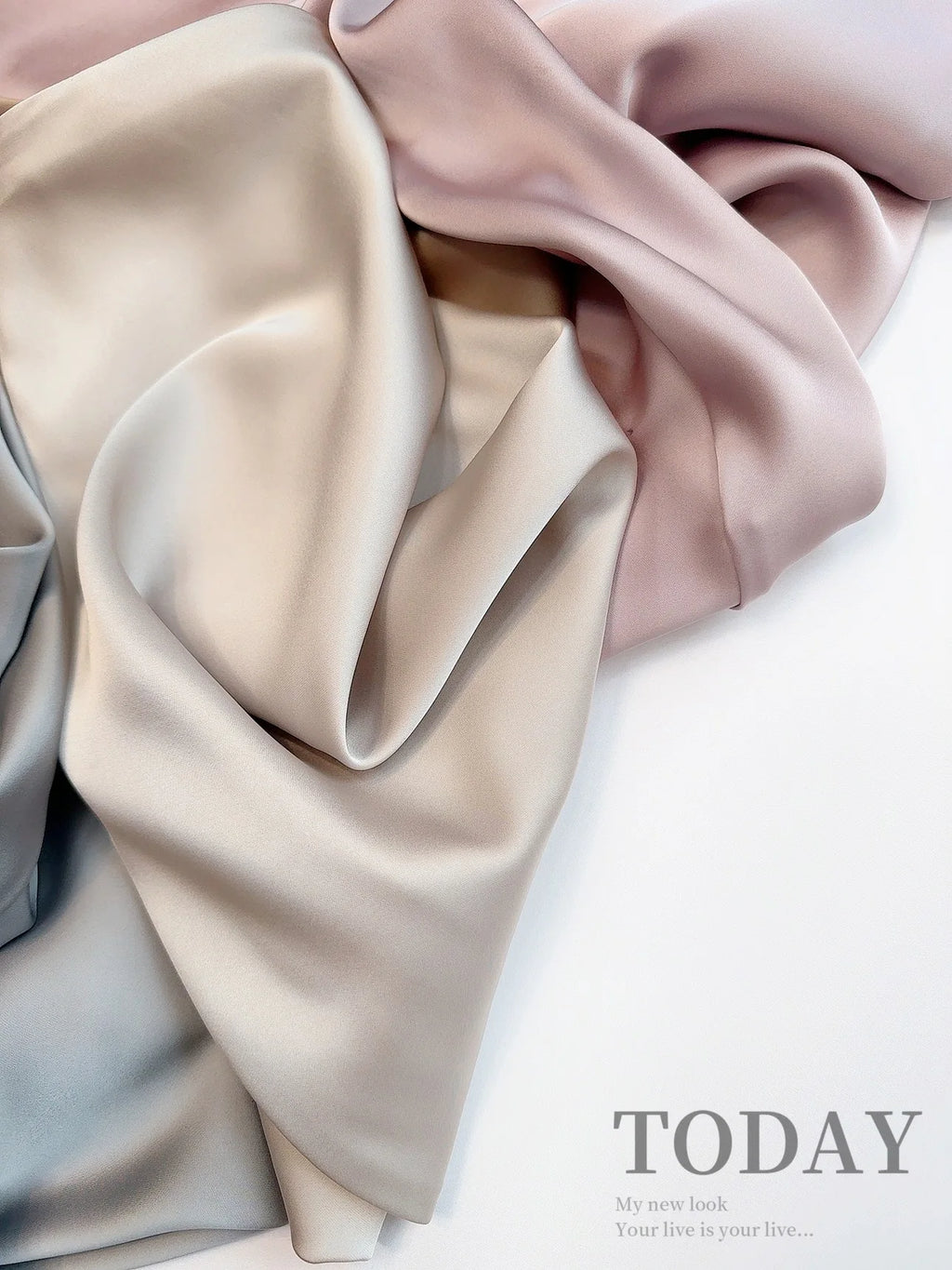 French Style Chic High-Waisted Satin Skirt