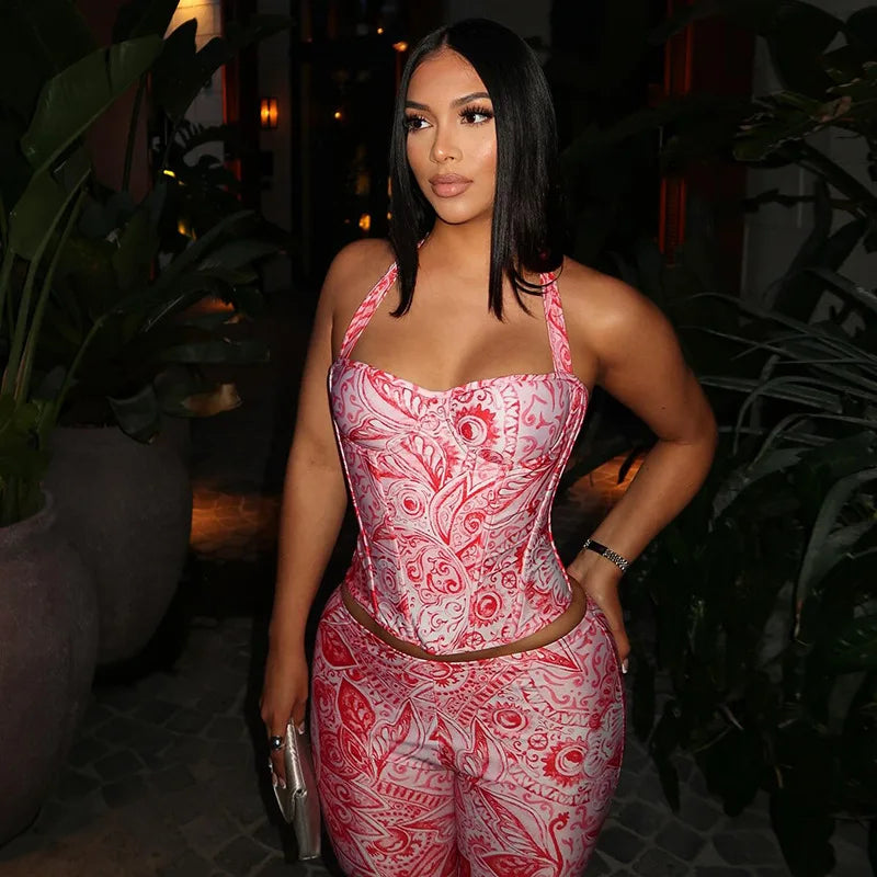 STYLISH LADY Printed  2 Piece Set