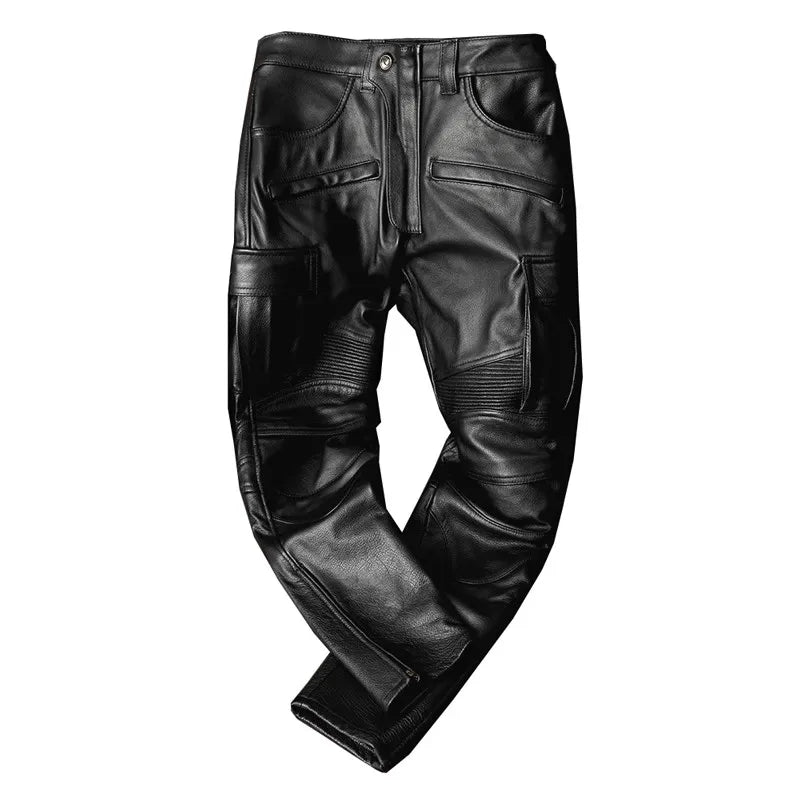Mauroicardi  Pu Leather Moto Pencil Pants