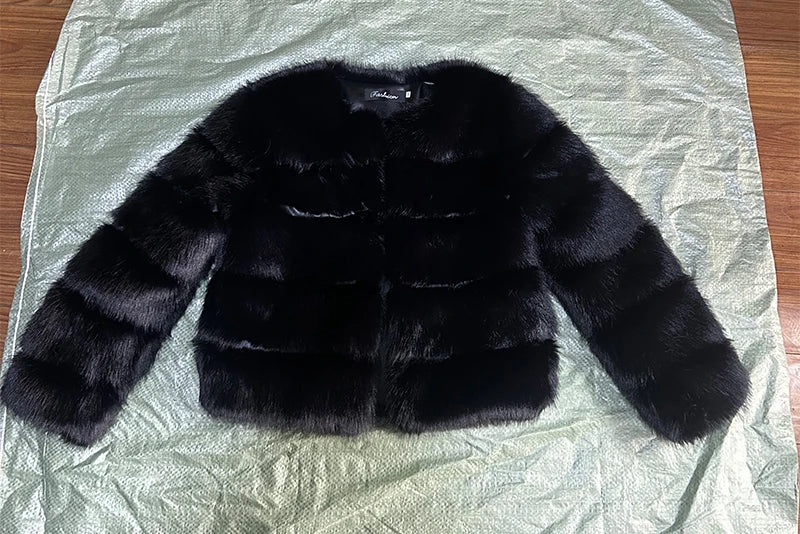 Women's Fashion Faux Fur Coat