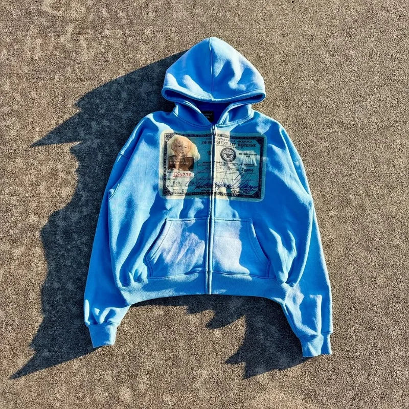 Y2k  Zipper Hoodie
