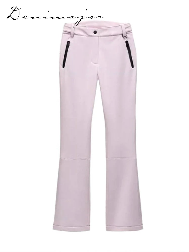 Windproof Two Piece Women Ski Suit