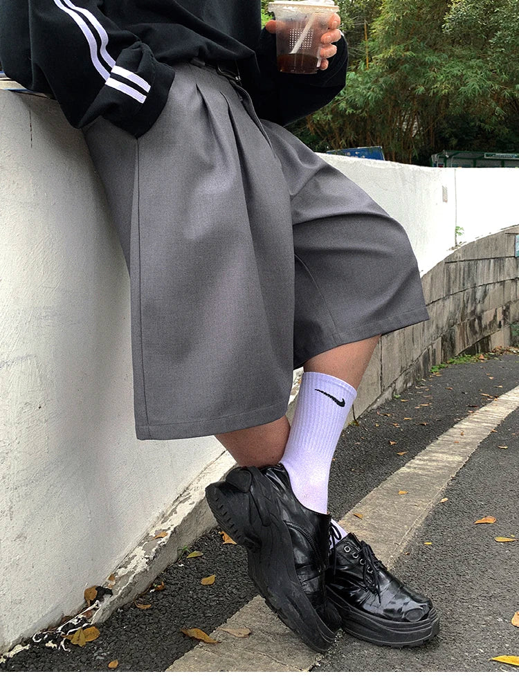 Mauroicardi  Grey Pleated Shorts