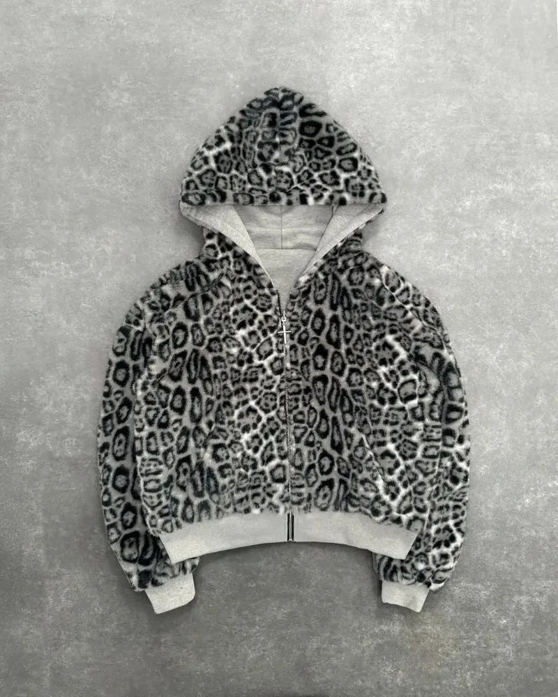 Two-sided Leopard Sweatshirt