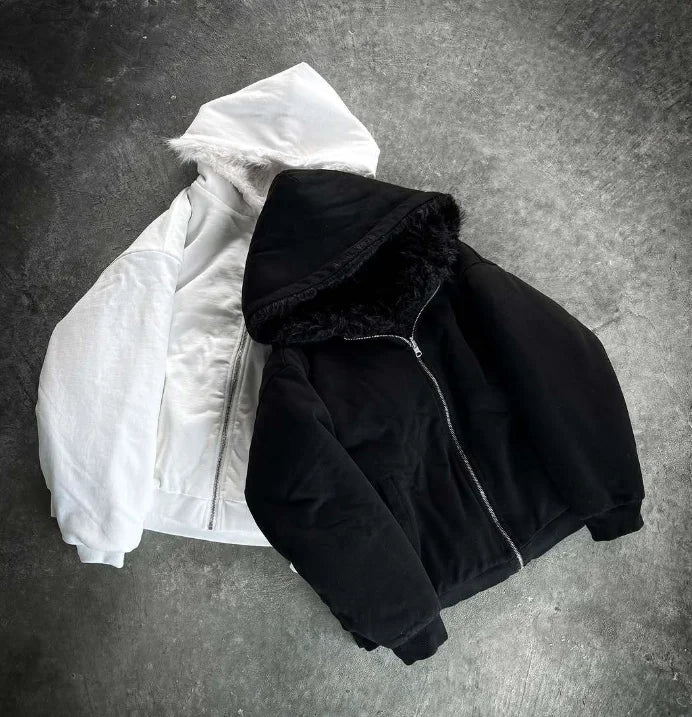 Reversible Faux Fur Coat