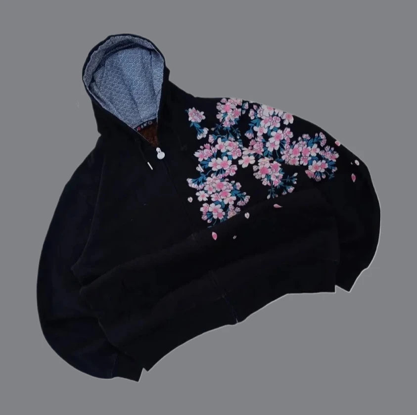 Y2K  Simple Personality Design Double-Sided Zipper Hoodie