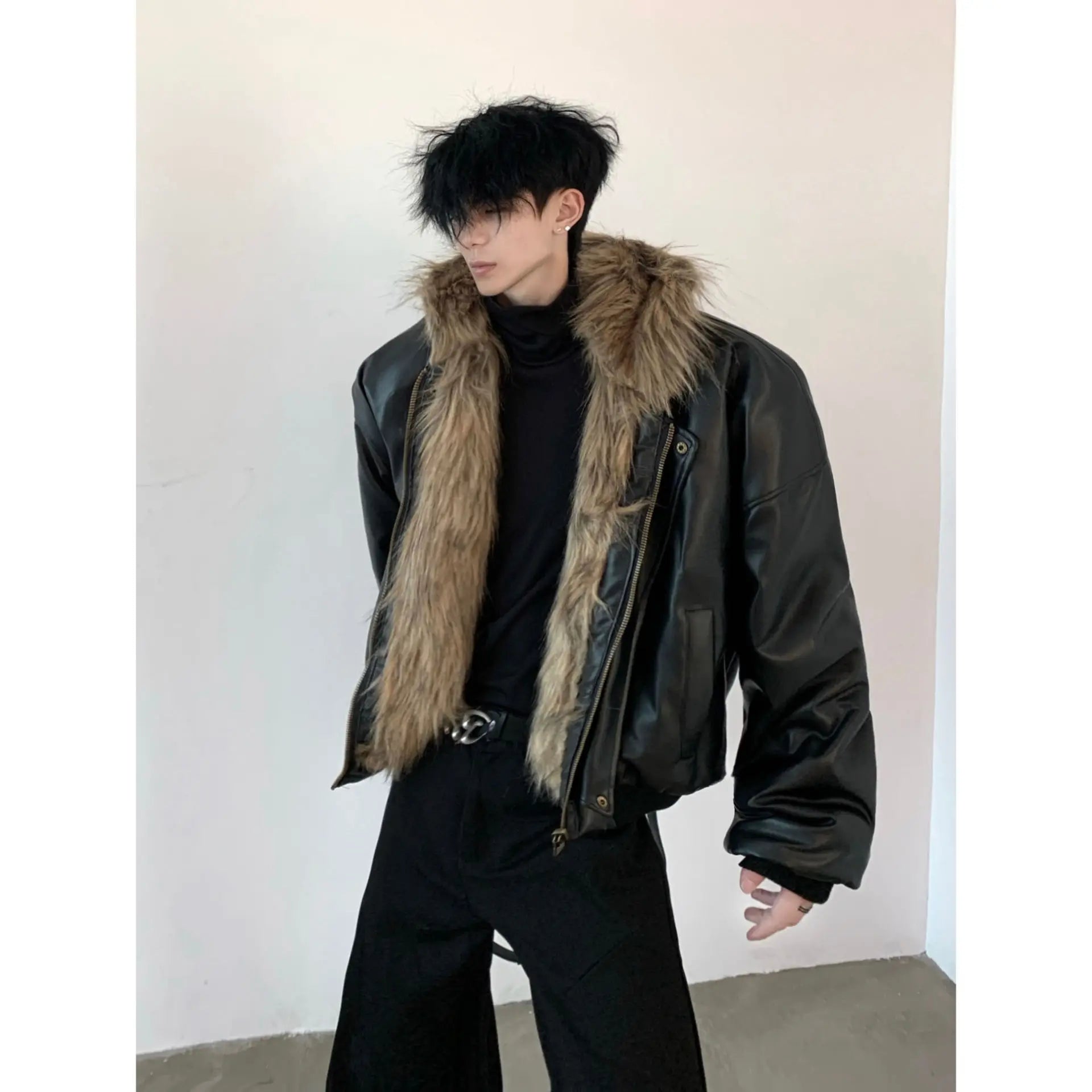 Men Faux Fur Jacket