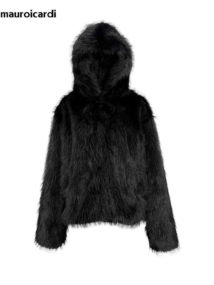 Mauroicardi Short Oversized Fur Coat