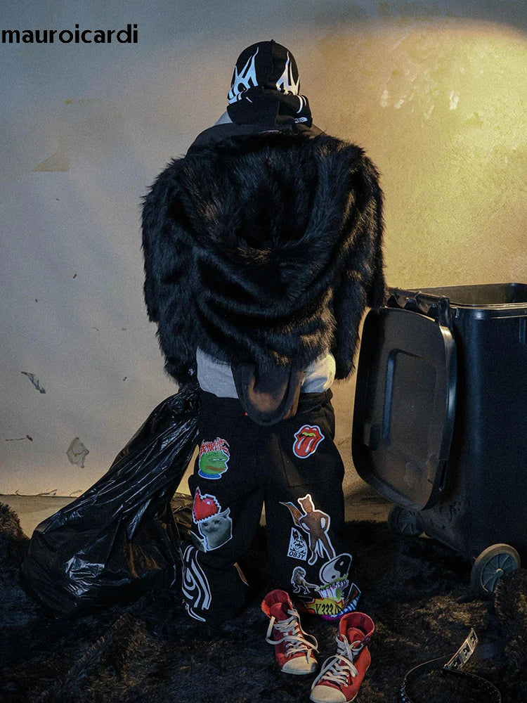 Mauroicardi Short Oversized Fur Coat