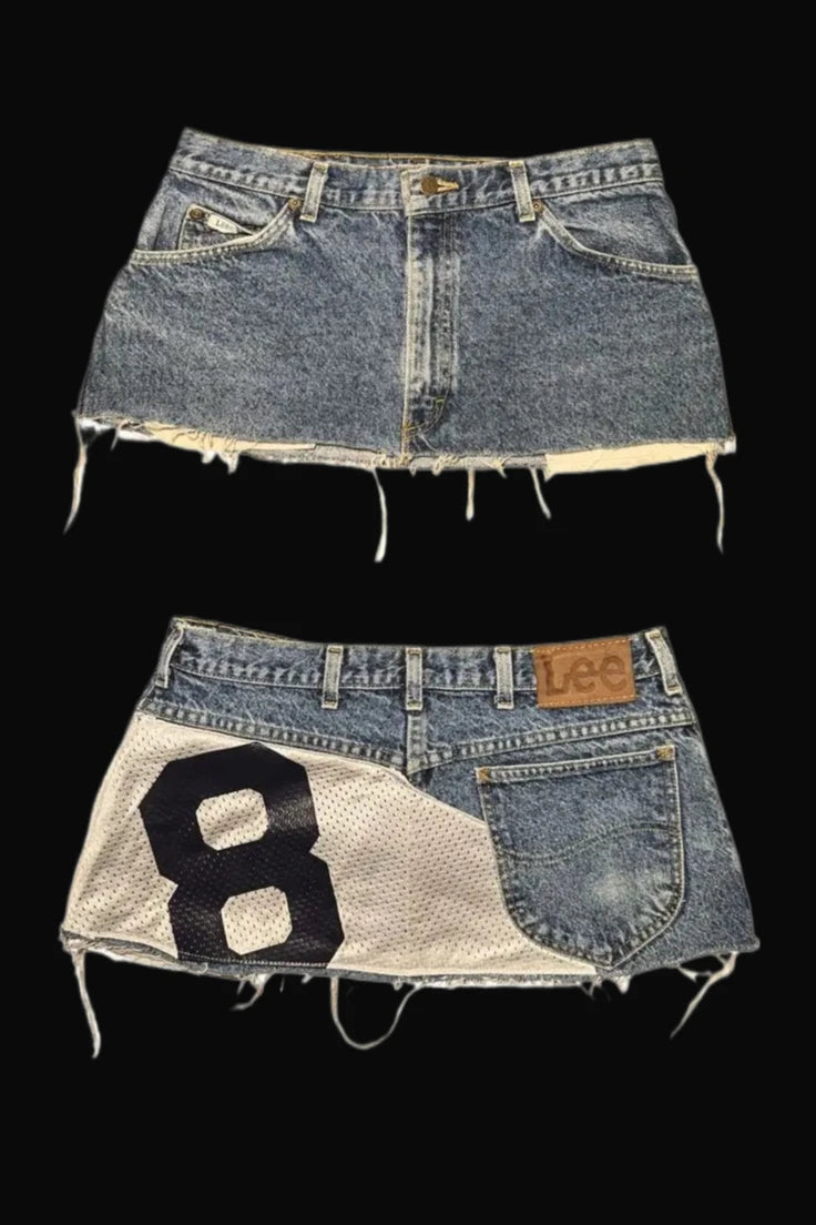 Harajuku Vintage Letter Mini Skirt