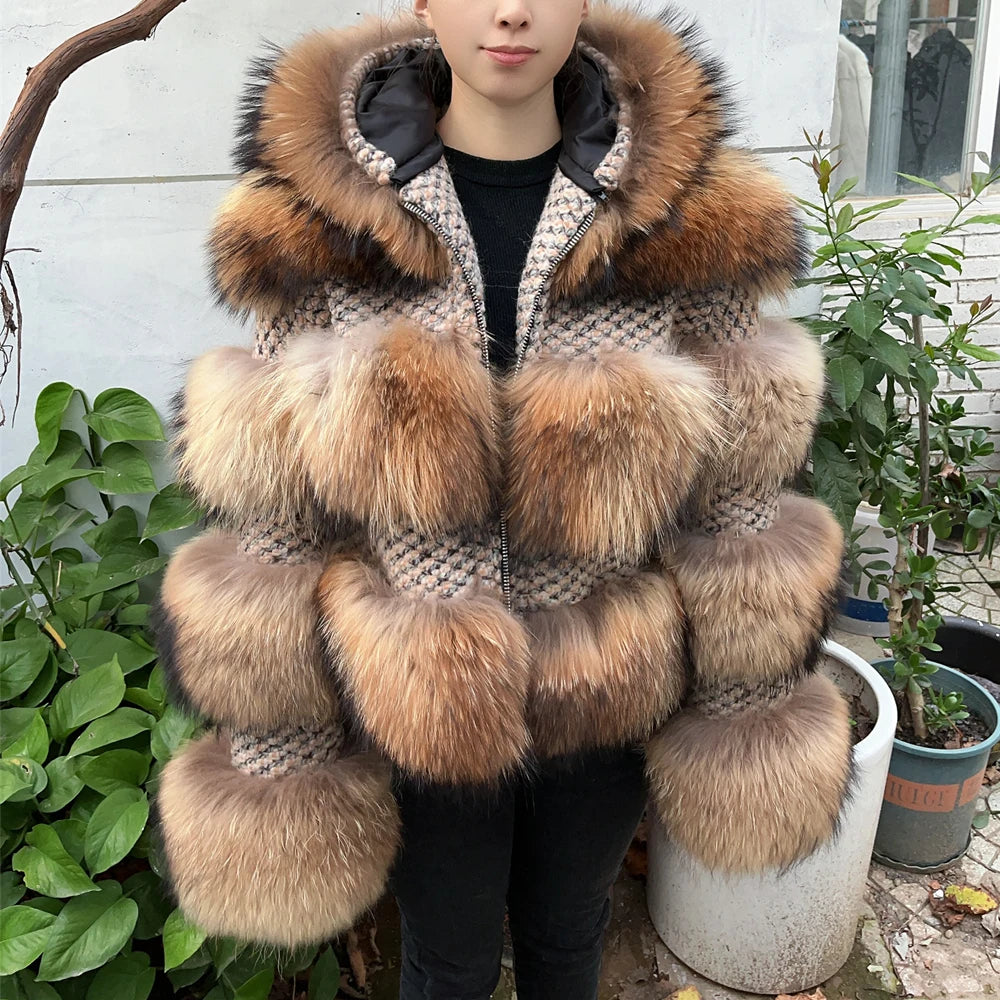 QUEENTINA Real Fur Coat