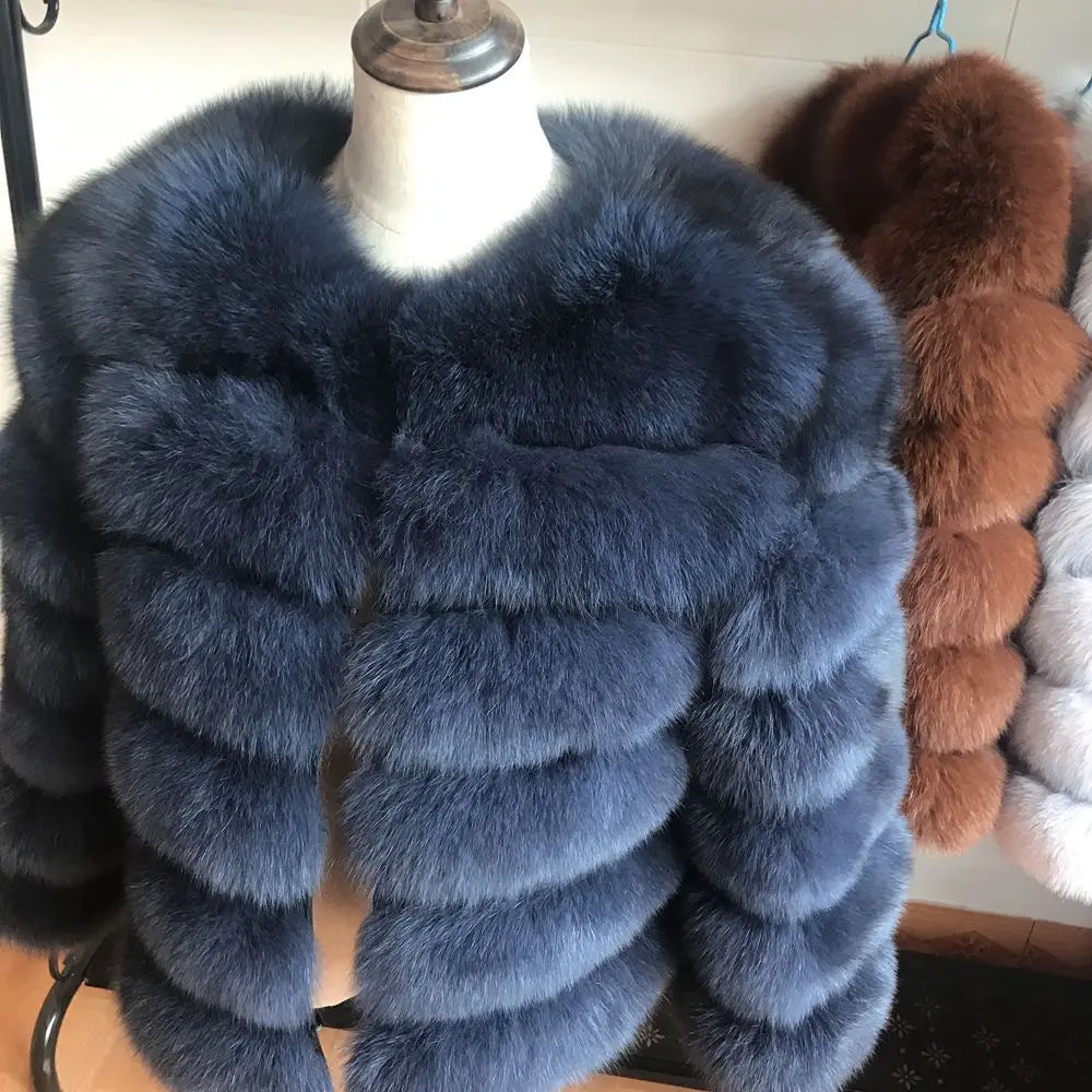 Queentina Real Fox Fur Coat