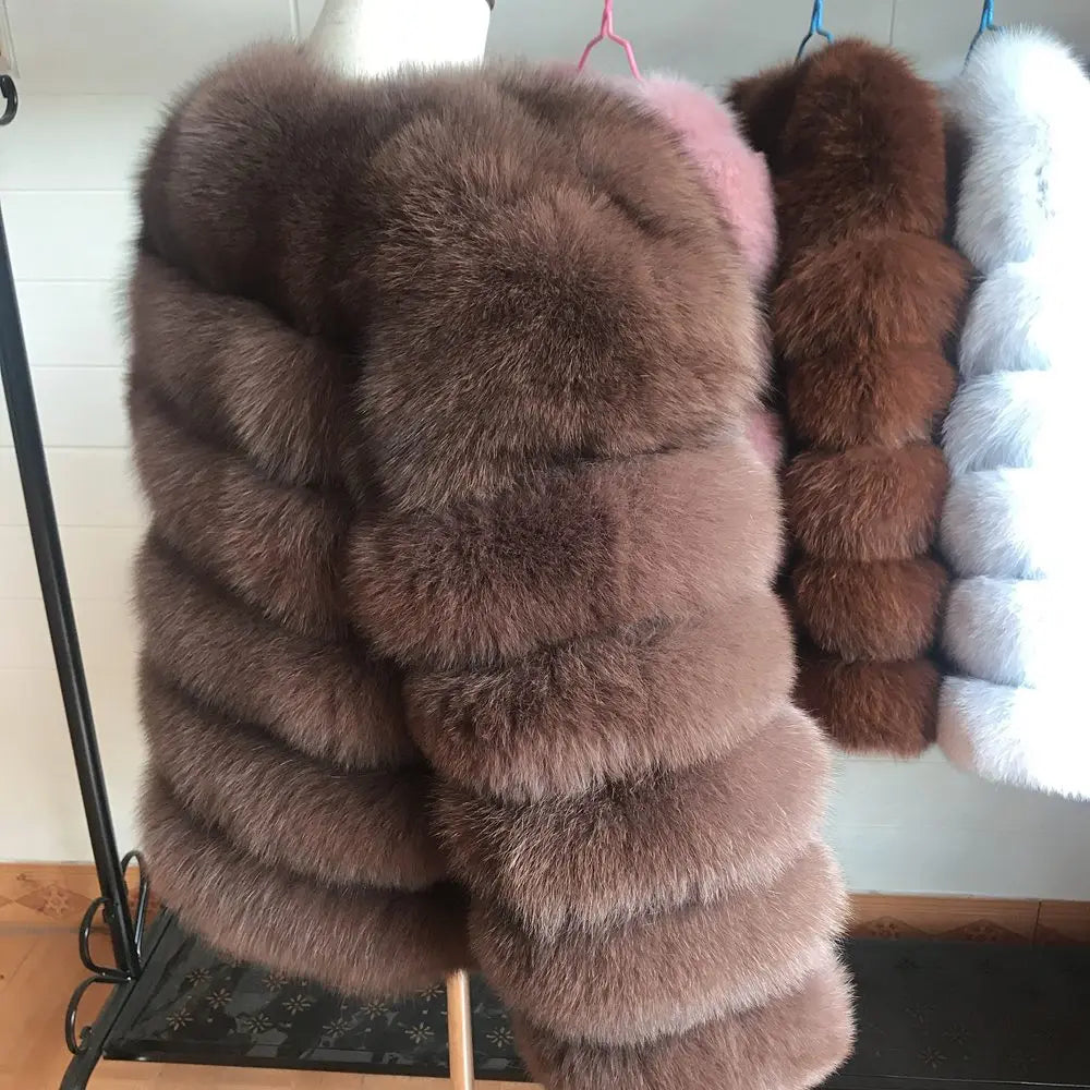 Queentina Real Fox Fur Coat