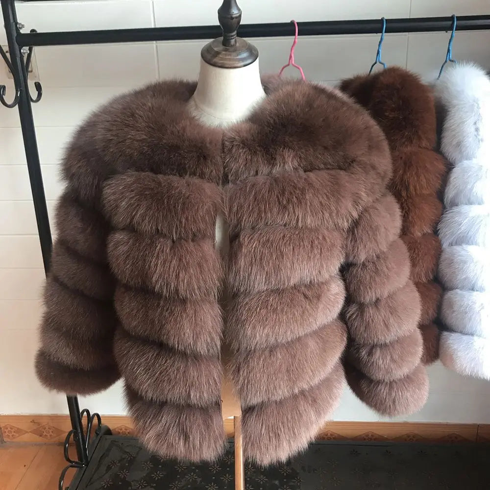 Queentina Real Fox Fur Coat