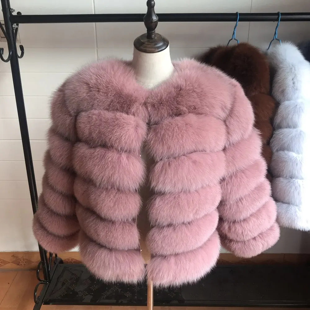 Queentina Real Fox Fur Coat