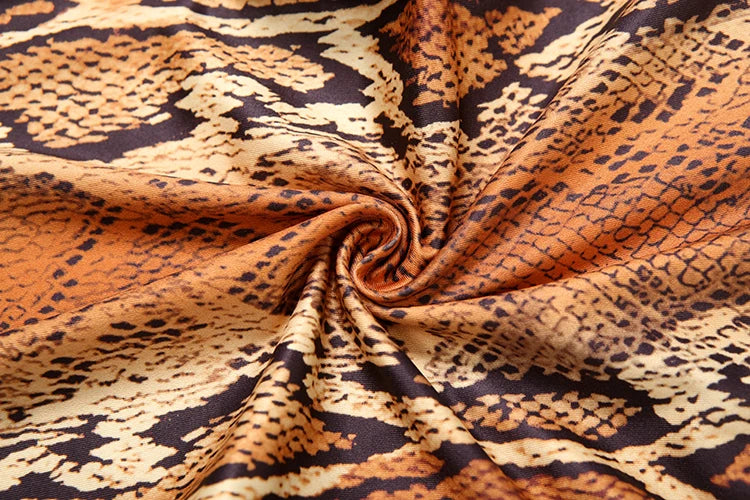 Weird Puss Sexy Snake Print Set