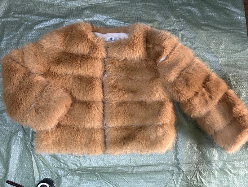 Women's Fashion Faux Fur Coat