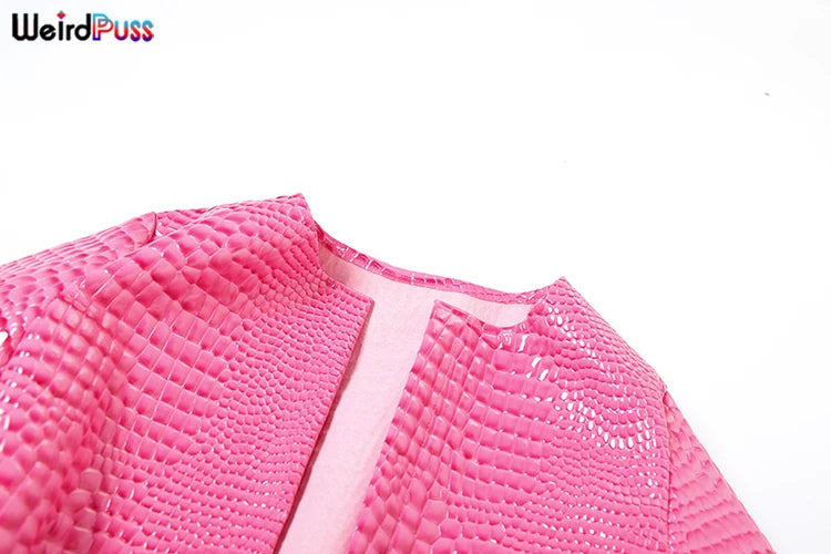 Weird Puss Faux Leather Jacket