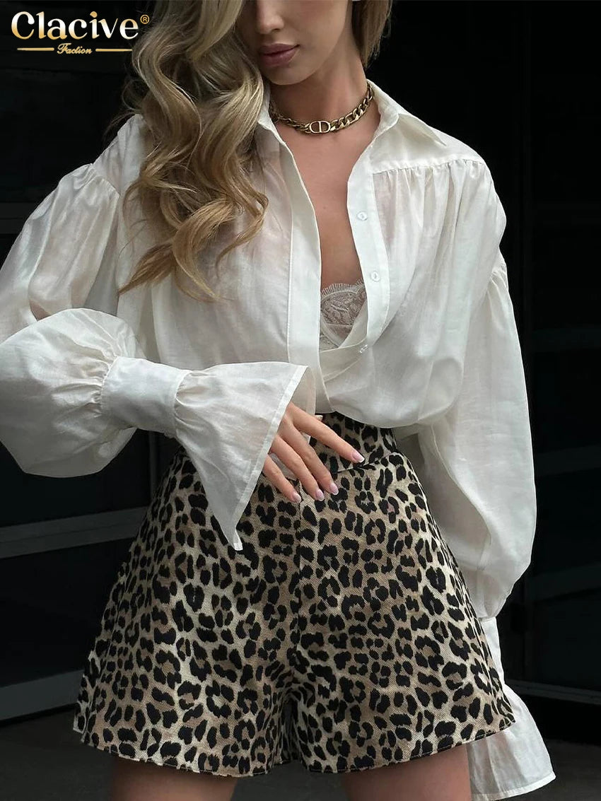 Clacive Fashion Loose Pink Blouse