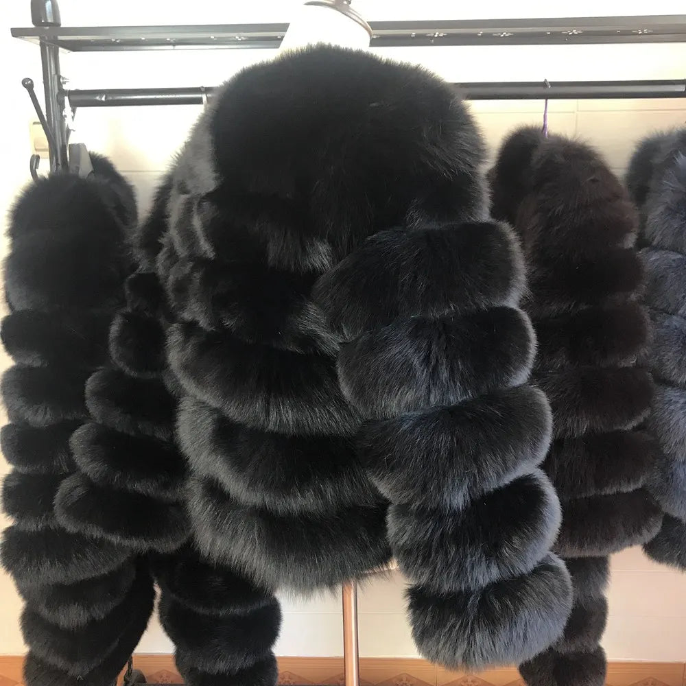 Queentina Real Fox Fur Coat